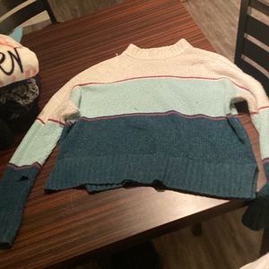 Multicolor turtleneck sweater